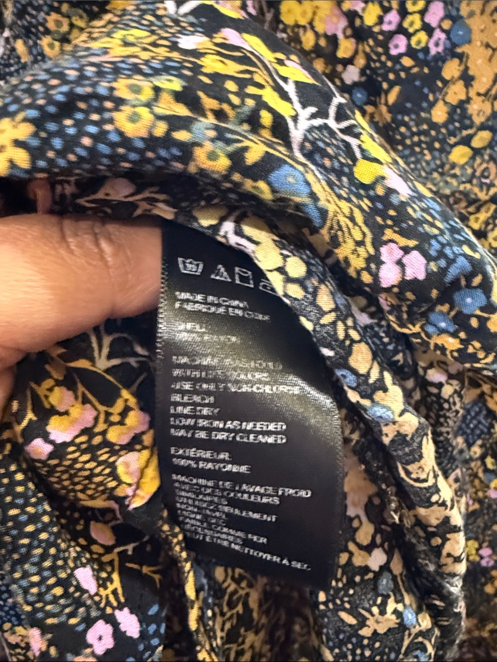 Urban Outfitters Black Floral Square-Neck Romper smocked extra small long sleeve - Picture 4 of 6